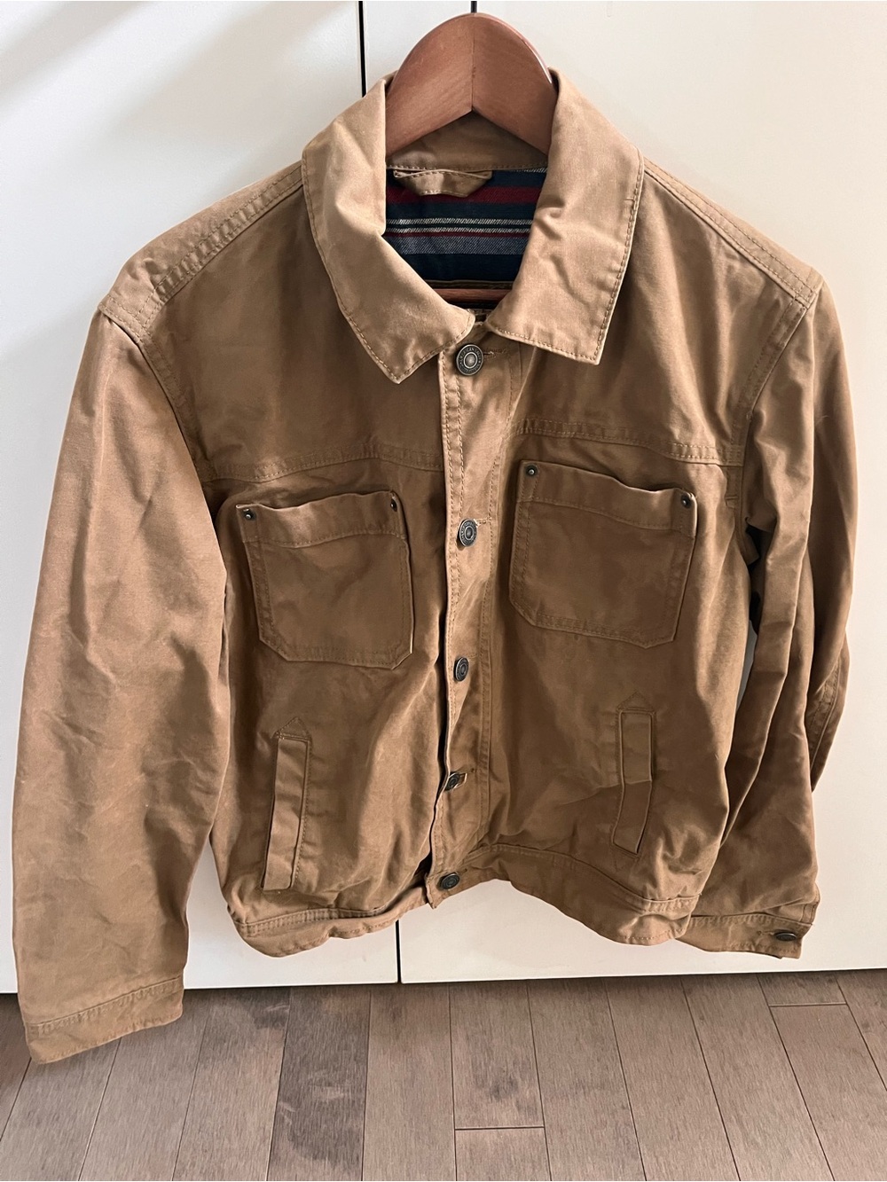American Eagle Outfitters Tan Utility Work Jacket